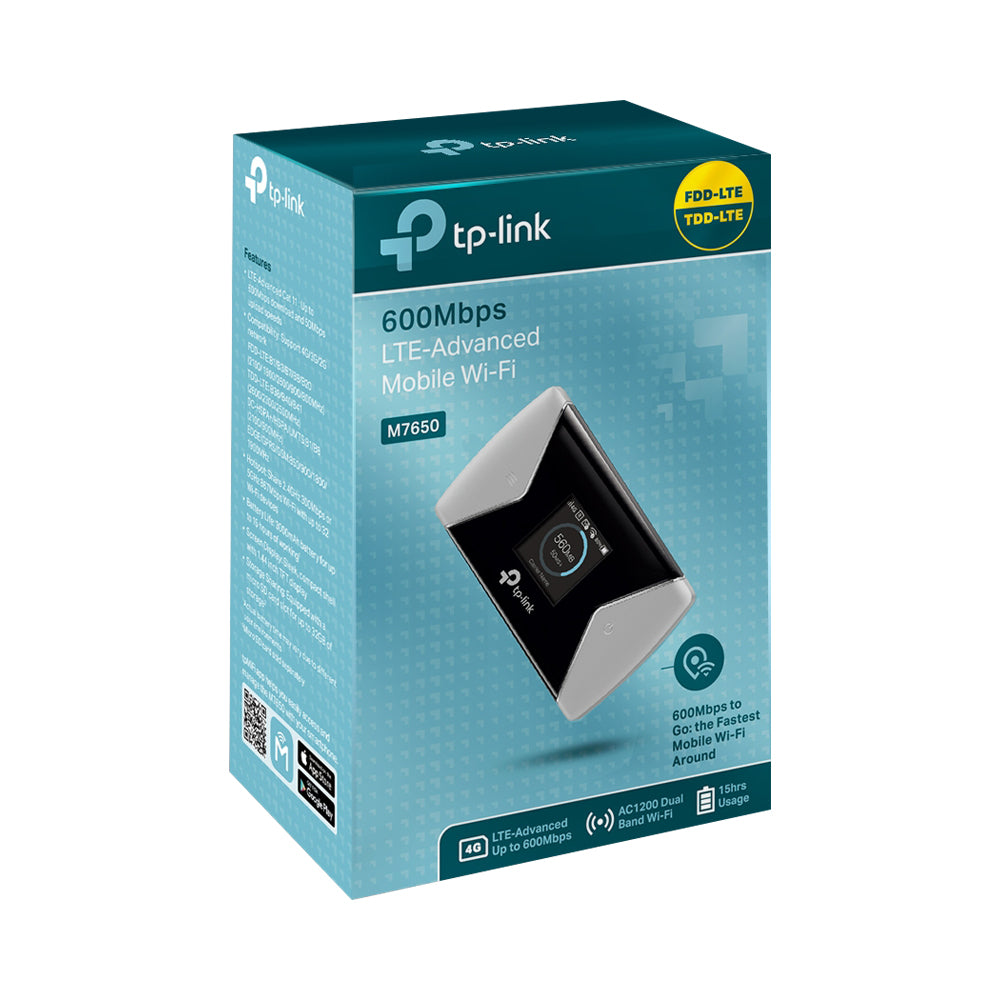 TP-LINK M7650 4G/LTE ADVANCED CAT11 MOBILE WIFI MODEM