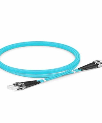 Fiber Patch Cable – ST to ST Multimode OM4 (Aqua)