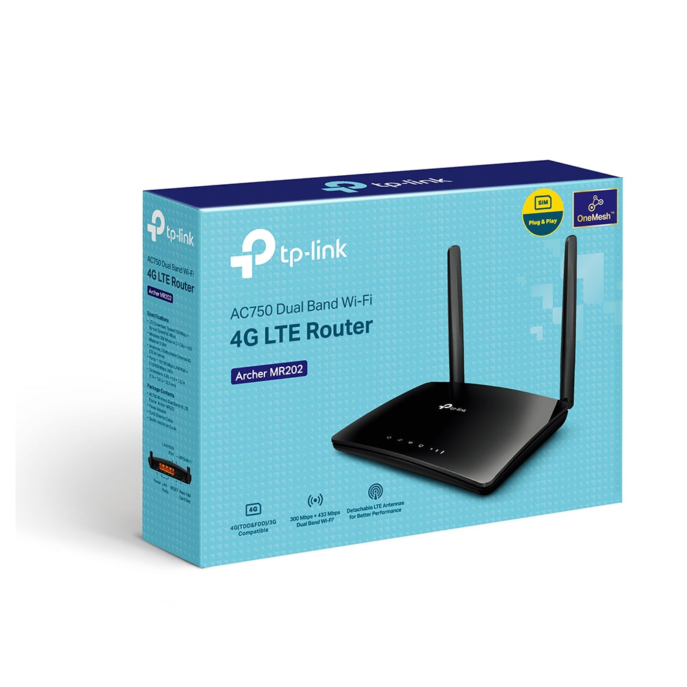 TP-LINK ARCHER MR202 | AC750 WIRELESS DUAL-BAND 4G LTE ROUTER