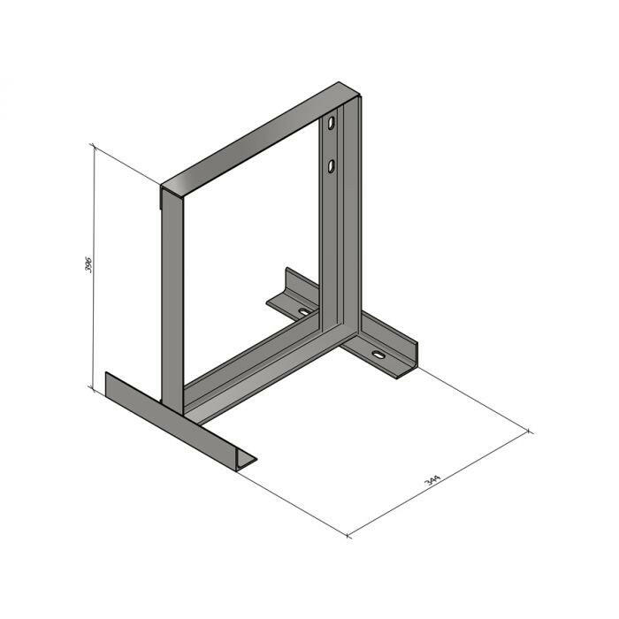Square Bracket Wallmount 25cm