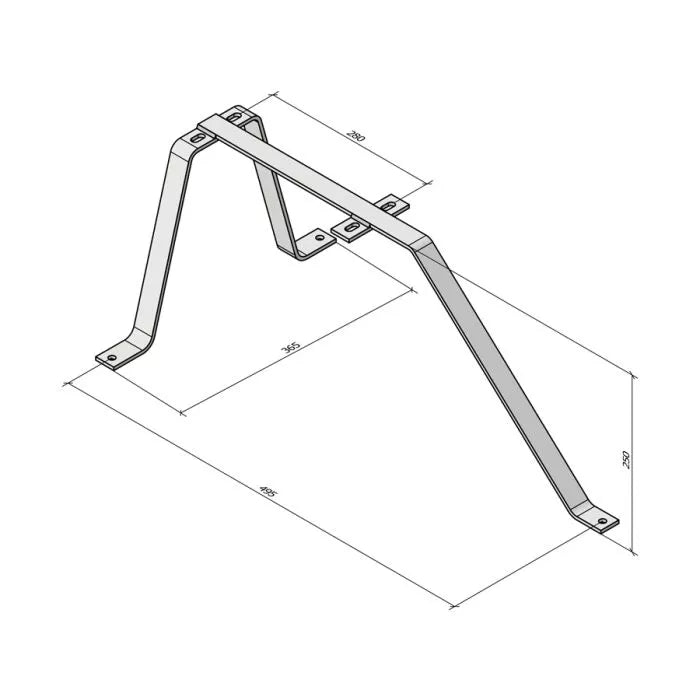 3-Leg Wall Mount Bracket 25cm