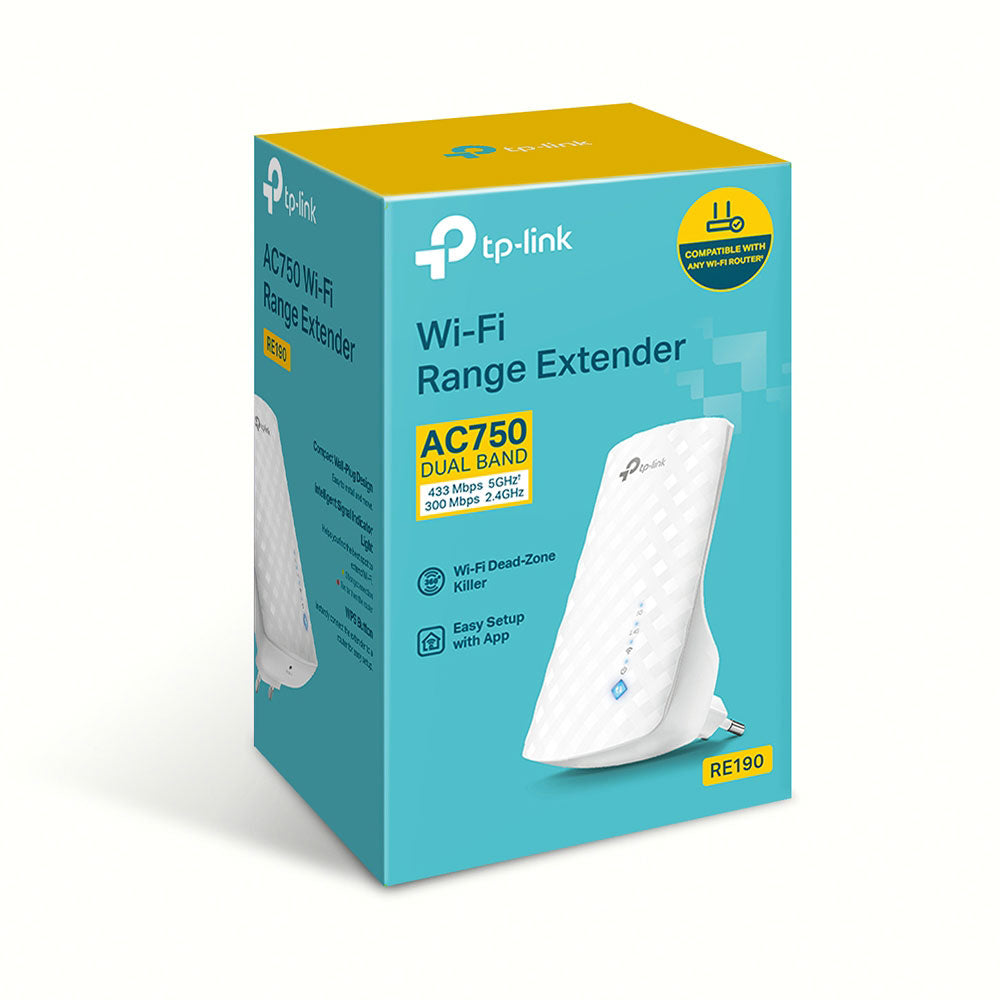 TP-LINK AC750 | RE190 750Mbps Dual Band Wireless Range Extender