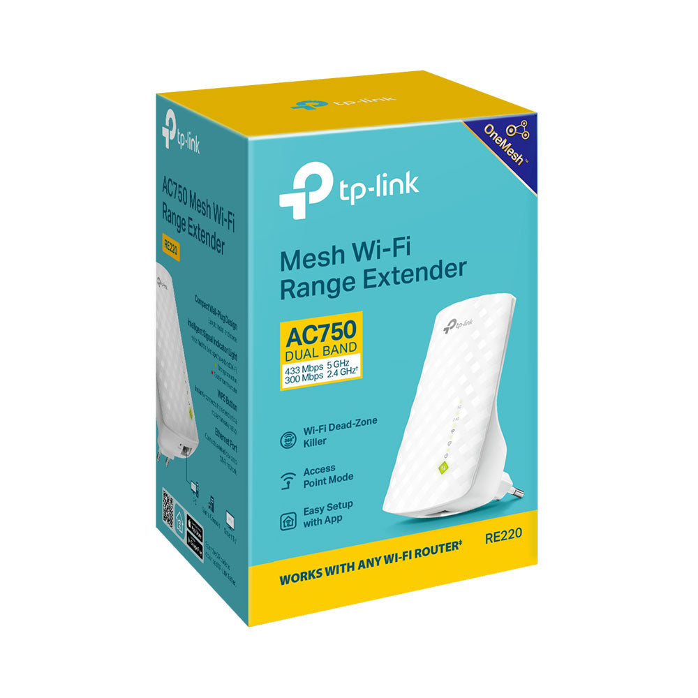 TP-LINK AC750 | RE220 750Mbps Dual Band Wireless Range Extender