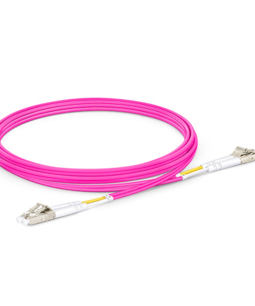 Fiber Patch Cable – LC to LC Multimode OM4 (Violet) 0.5M.