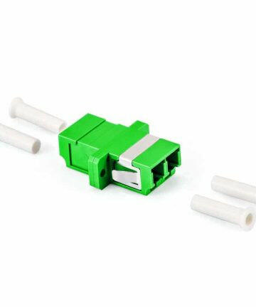 Fiber Mid Coupler Adapter – LC to LC APC Duplex - No Flange.