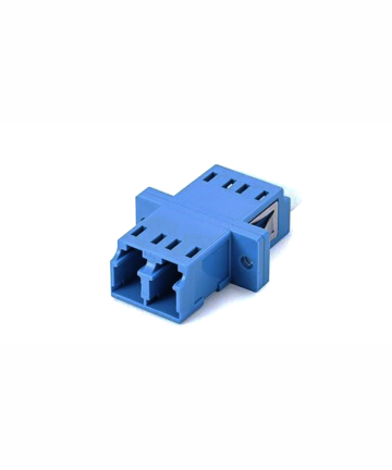 Fiber Mid Coupler Adapter – LC to LC Single Mode UPC Duplex - No Flange.