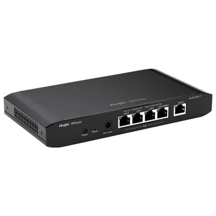 Reyee 5 Port Gigabit 2 WAN 4 PoE 54W Cloud Router.