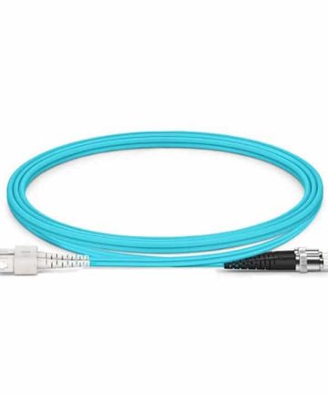 Fiber Patch Cable – SC to ST Multimode OM4 (Aqua)