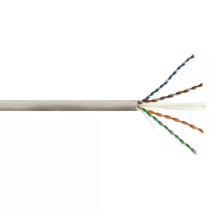 Linkbasic 100M Drum Cat6a Solid Grey UTP Cable.