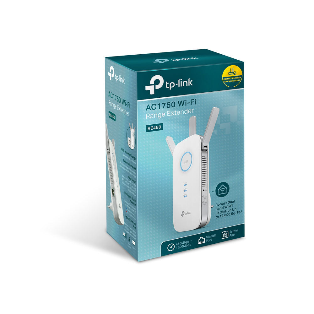 TP-LINK AC1750 | RE450 Dual Band Wireless Range Extender With Gigabit Ethernet Port