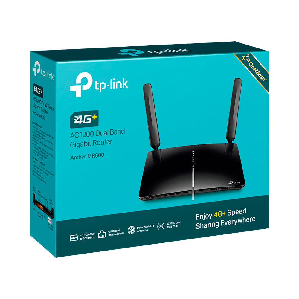 TP-LINK ARCHER MR600 | AC1200 WIRELESS SIM SLOT 4G+ CAT6 DUAL BAND GIGABIT LAN ROUTER