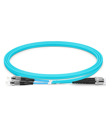 Fiber Patch Cable – FC to ST Multimode OM4 (Aqua)