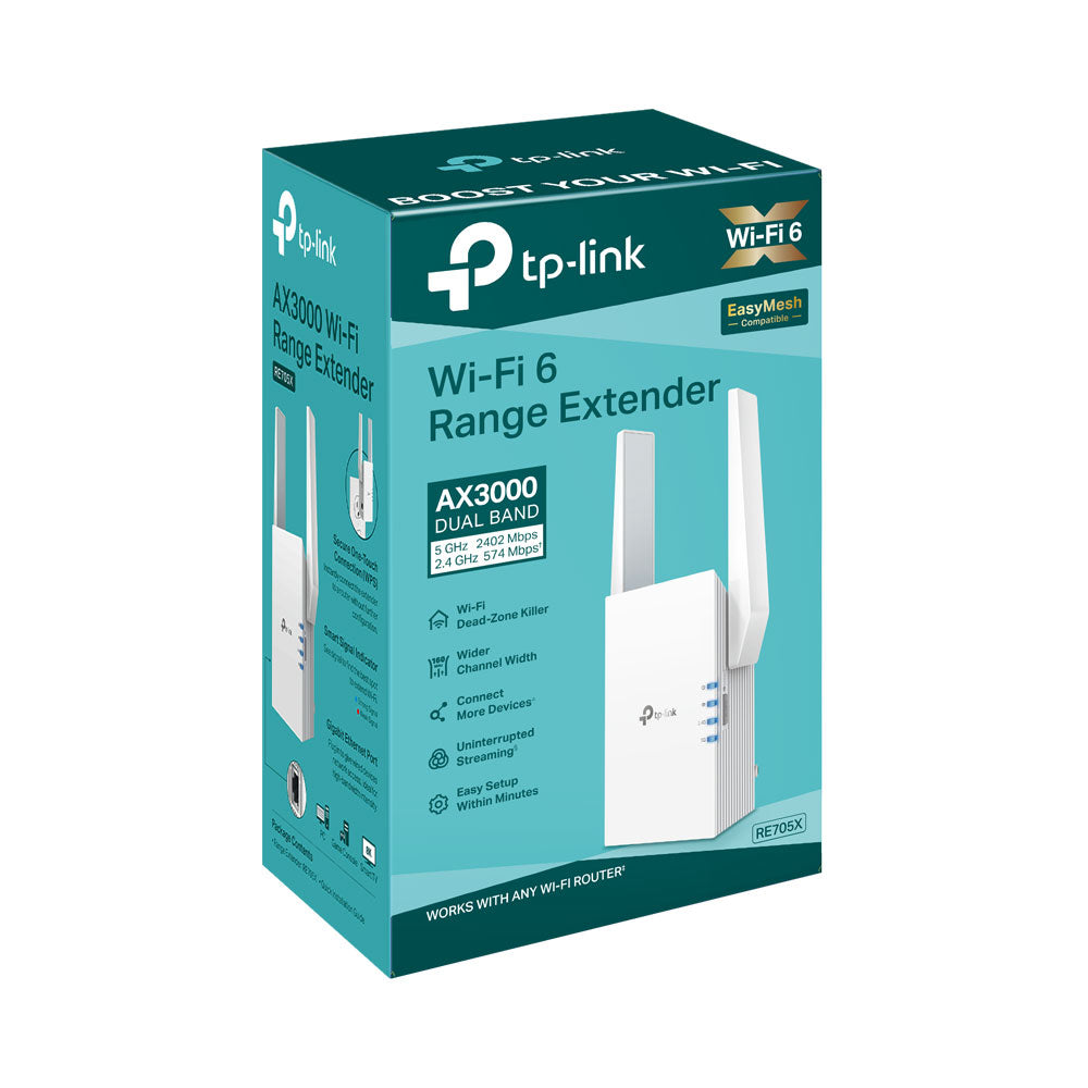 TP-LINK RE705X | AX3000 MESH WI-FI 6 Range Extender