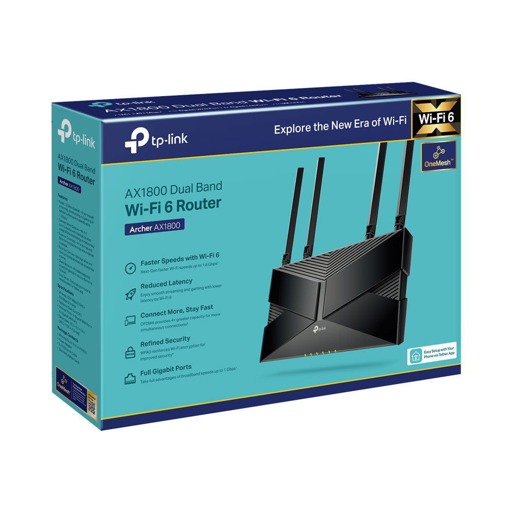 TP-LINK ARCHER AX1800 | DUAL-BAND WI-FI 6 ROUTER