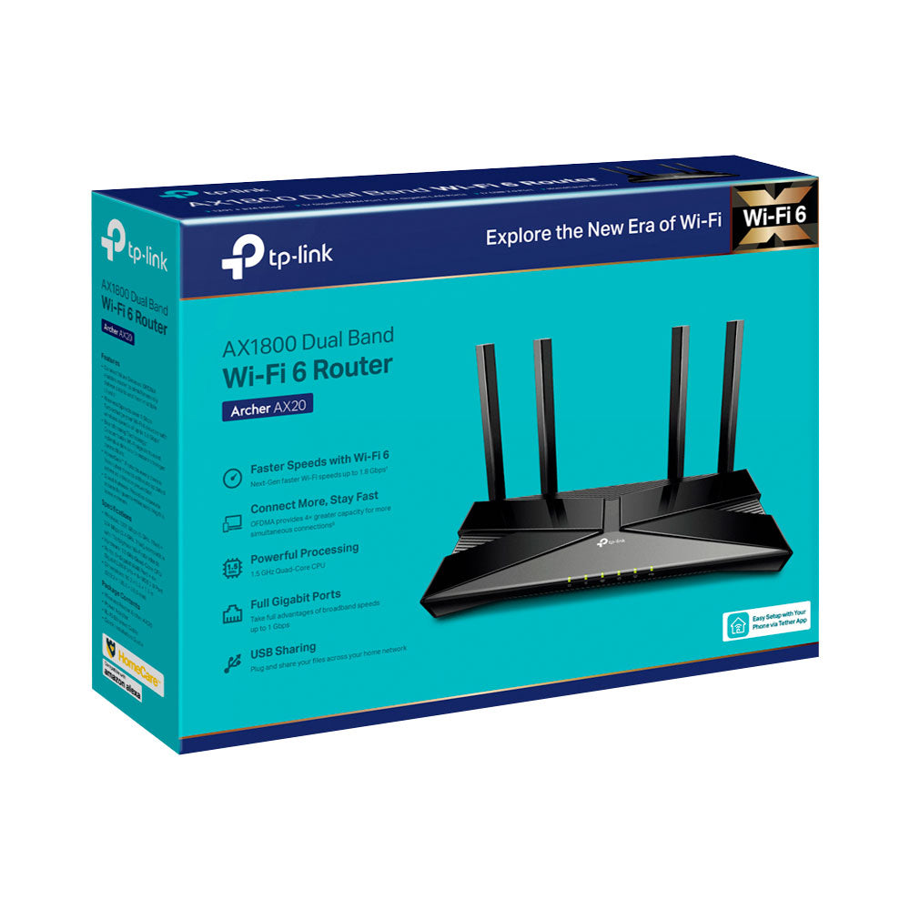 TP-LINK ARCHER AX20 | AX1800 WI-FI 6 GIGABIT ROUTER