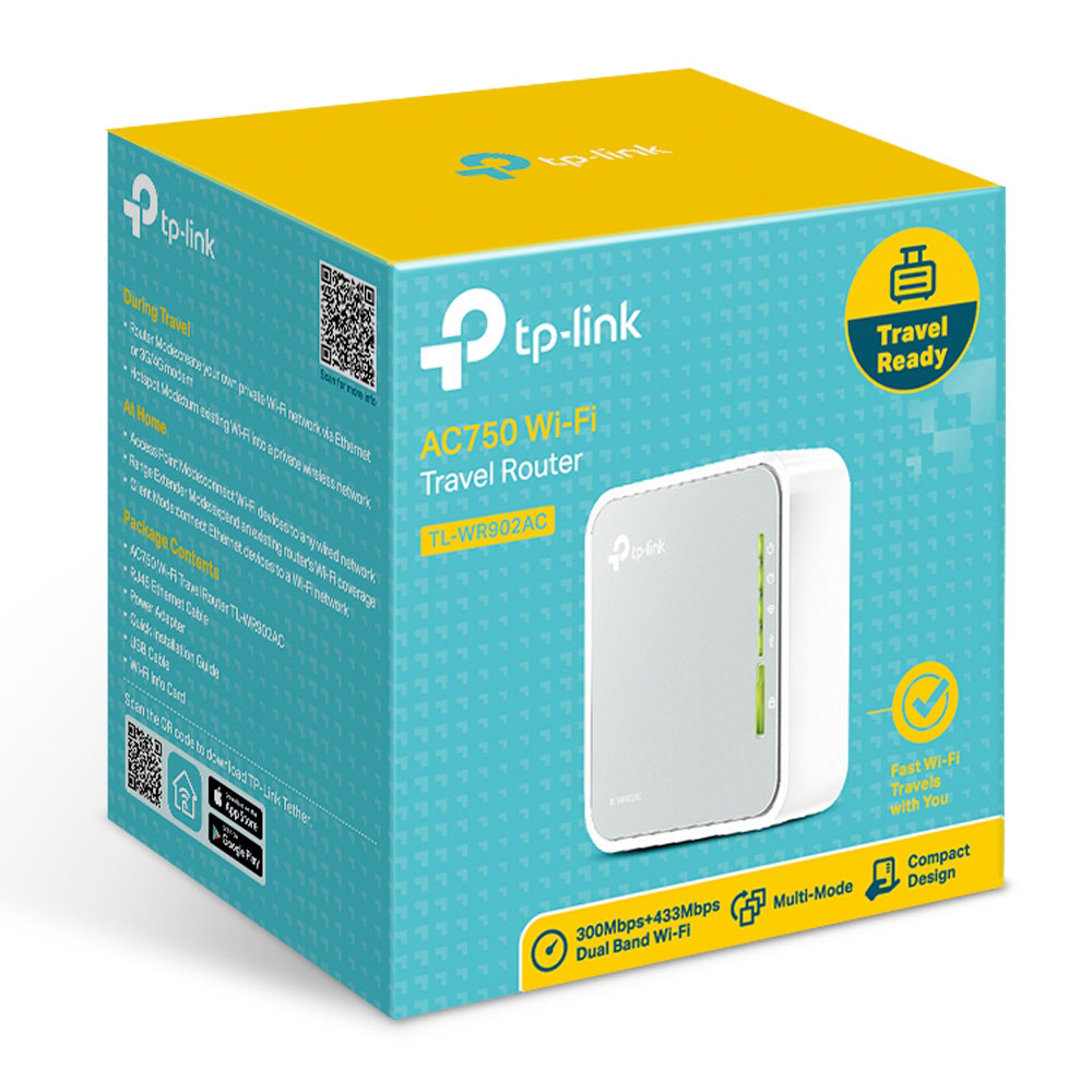 TP-LINK TL-WR902AC | AC750 WIRELESS TRAVEL ROUTER