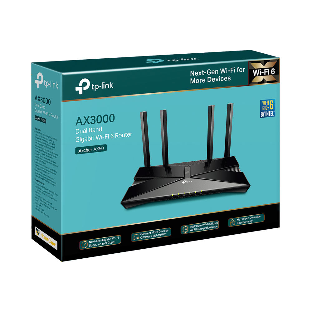 TP-LINK ARCHER AX50 | AX3000 WI-FI 6 MU-MIMO GIGABIT ROUTER