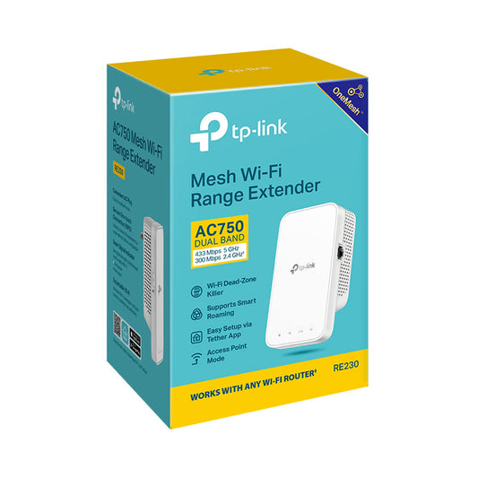 TP-LINK AC750 | RE230 750Mbps Dual Band Mesh Wireless Range Extender