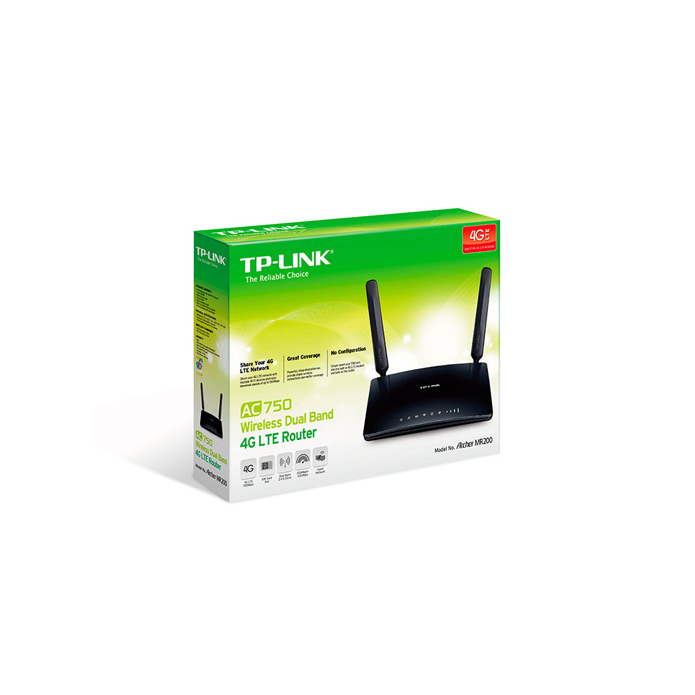 TP-LINK ARCHER MR200 | AC750 WIRELESS SIM SLOT 3G/4G/LTE DUAL BAND ROUTER