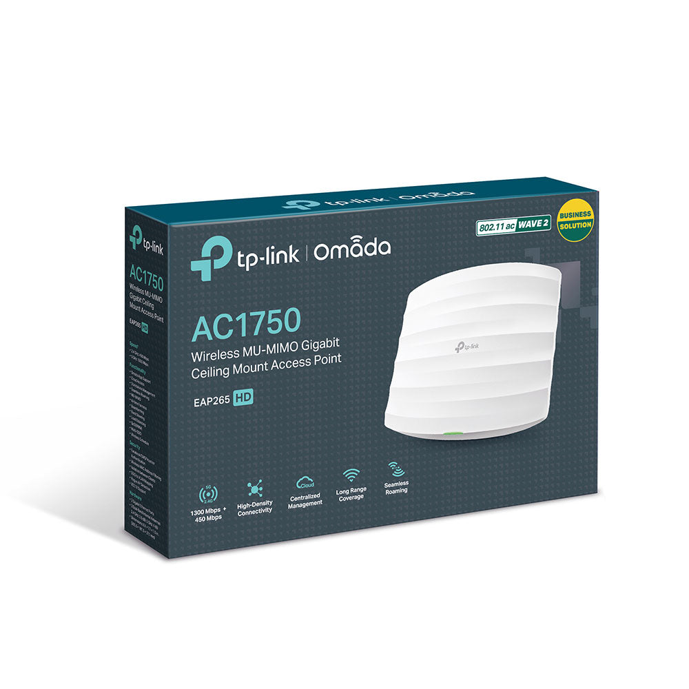 TP-LINK EAP265 | AC1750 WIRELESS MU-MIMO GIGABIT CEILING MOUNT ACCESS POINT