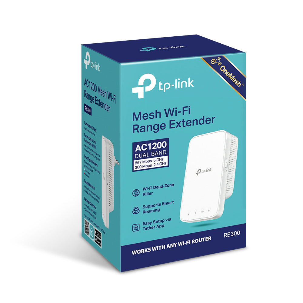 TP-LINK AC1200 | RE300 Dual Band Mesh Wireless Range Extender