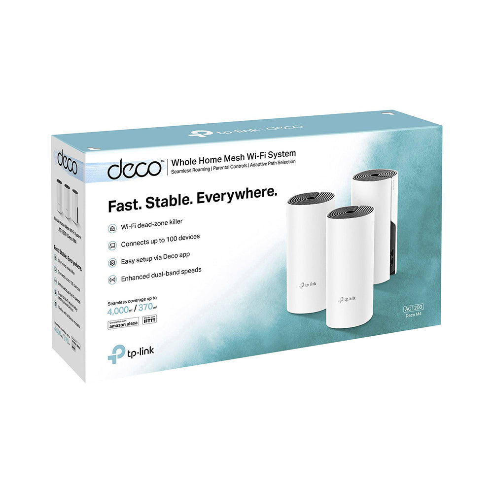 TP-LINK DECO M4 | AC1200 WHOLE HOME MESH WIFI 5 SYSTEM ROUTER 3-PACK