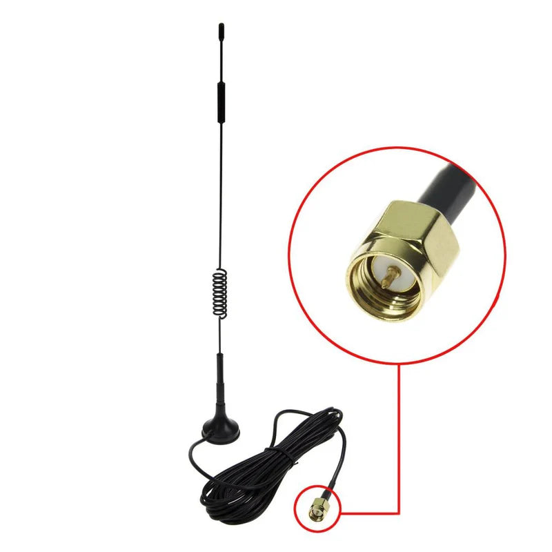 3G/4G LTE 6dBi Vehicle Antenna with SMA Male.