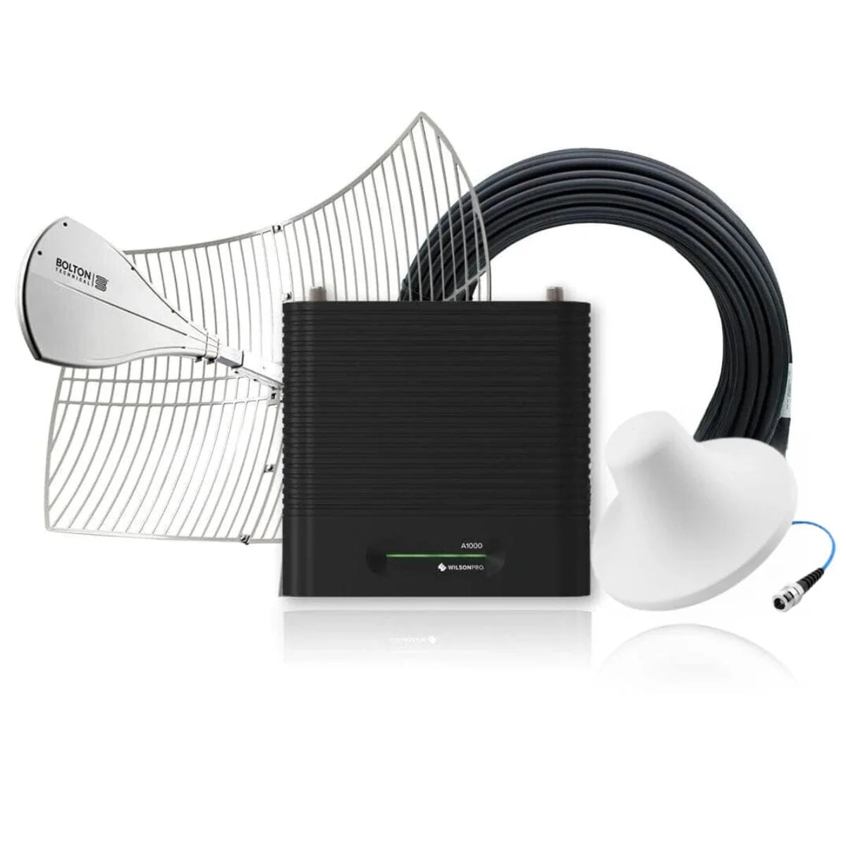 Wilson Pro A1000 Long Range Tri Band Signal Booster Kit.