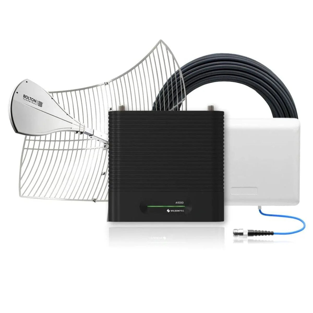 Wilson Pro A1000 Long Range Tri Band Signal Booster Kit.