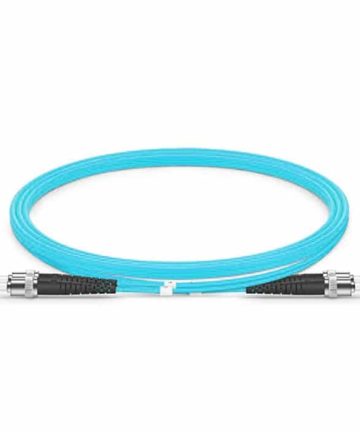 Fiber Patch Cable – ST to ST Multimode OM4 (Aqua)