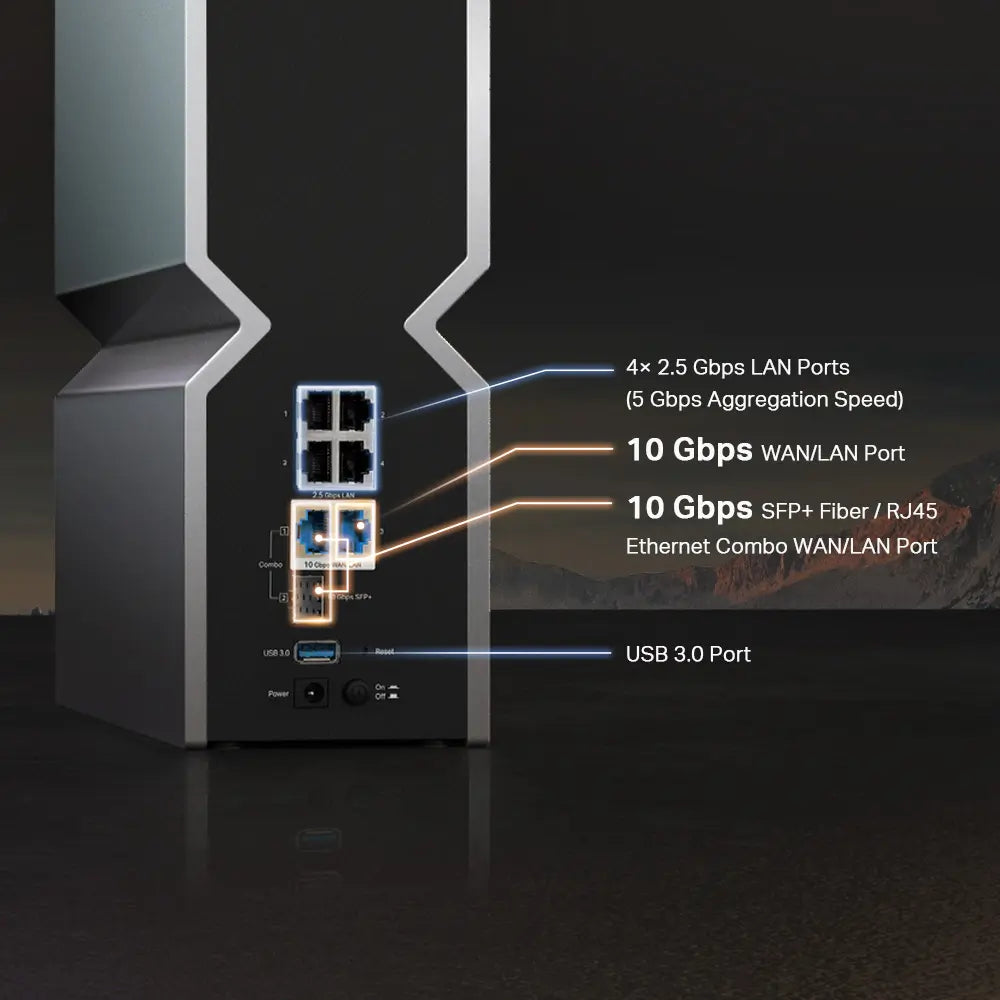 TP-LINK ARCHER BE800 | BE19000 TRI-BAND WI-FI 7 ROUTER WITH 4× 2.5G PORTS