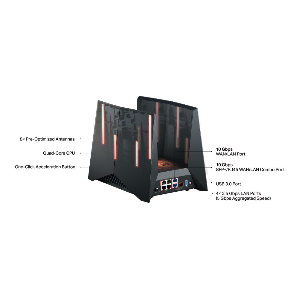 TP-LINK ARCHER GE800 | BE19000 TRI-BAND WI-FI 7 GAMING ROUTER