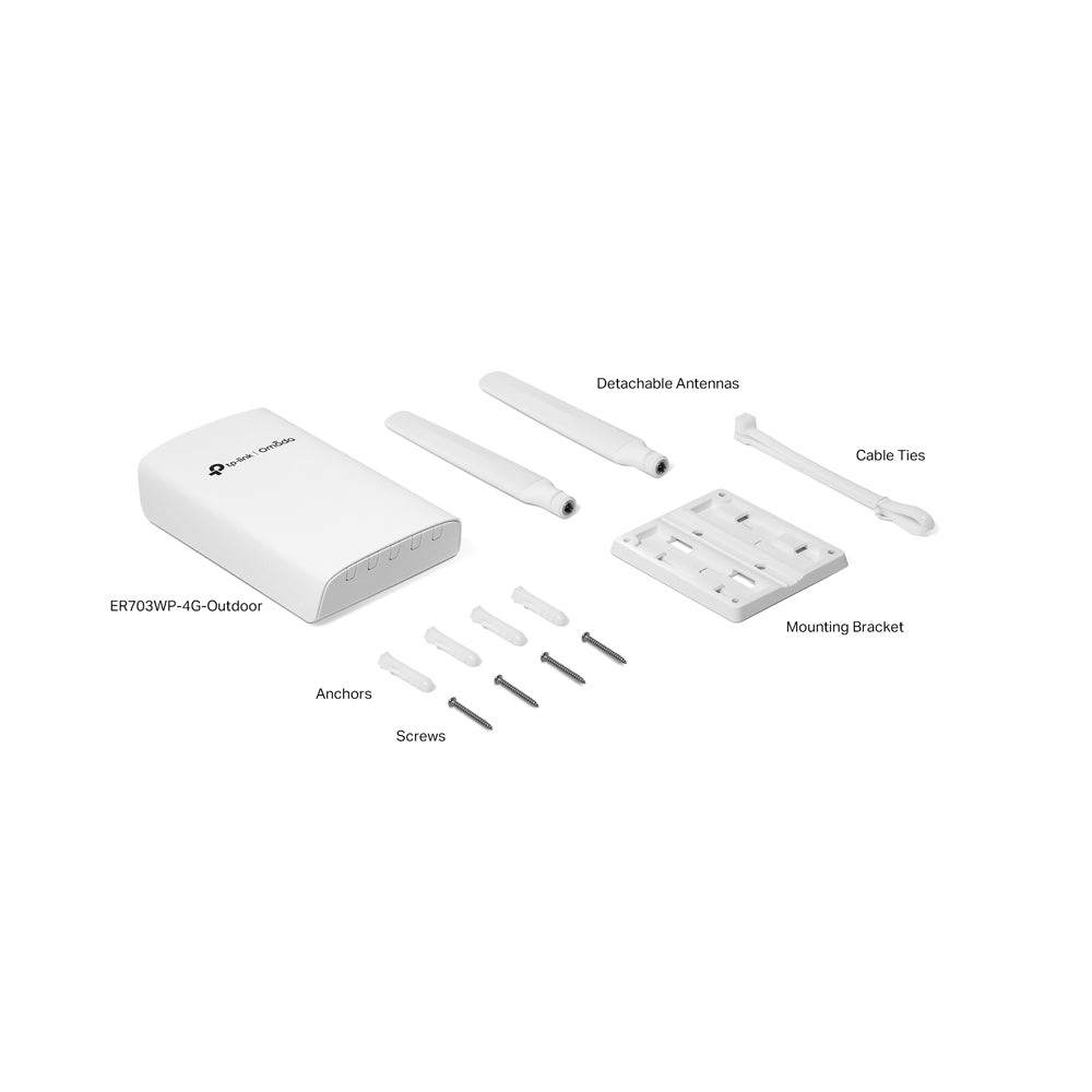 TP-LINK OMADA | ER703WP-4G-OUTDOOR 4G+ CAT6 AX3000 WI-FI 6 INDOOR / OUTDOOR GATEWAY - Re Atlegile Online