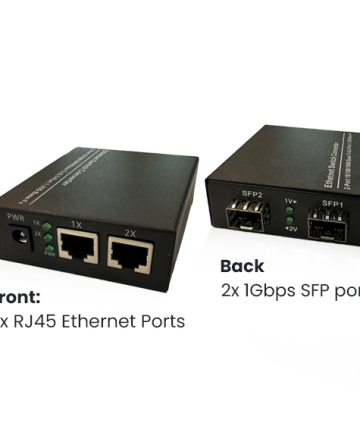 RAS Gigabit Ethernet Media Converter x2 SFP x2 RJ45.