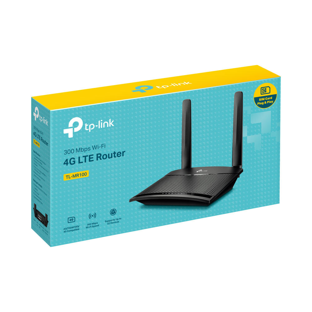 TP-LINK TL-MR100 300MBPS WIRELESS N 4G LTE ROUTER