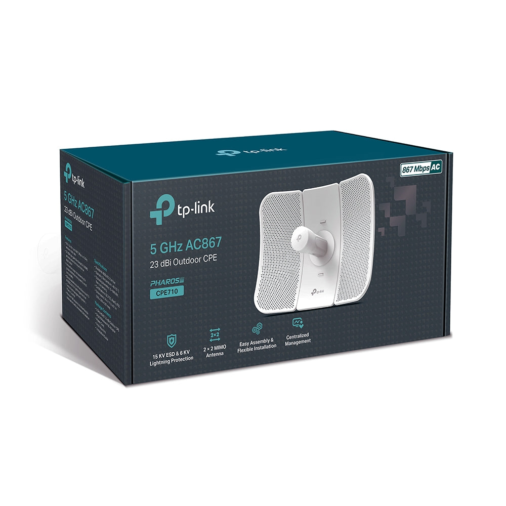TP-LINK CPE710 5GHZ 867MBPS 23DBI WIRELESS AC OUTDOOR CPE - Re Atlegile Online