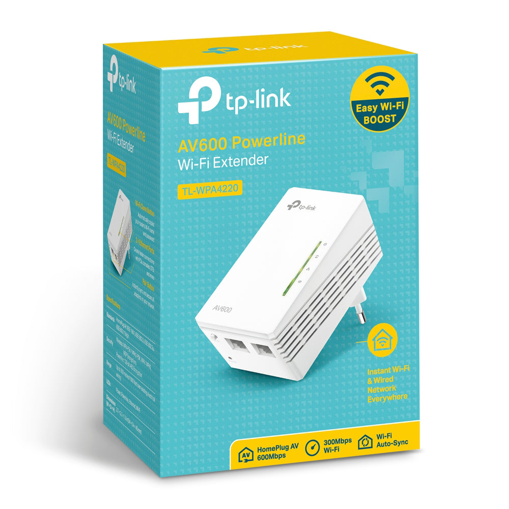 TP-LINK TL-WPA4220 | AV600 300Mbps WI-FI Powerline Extender