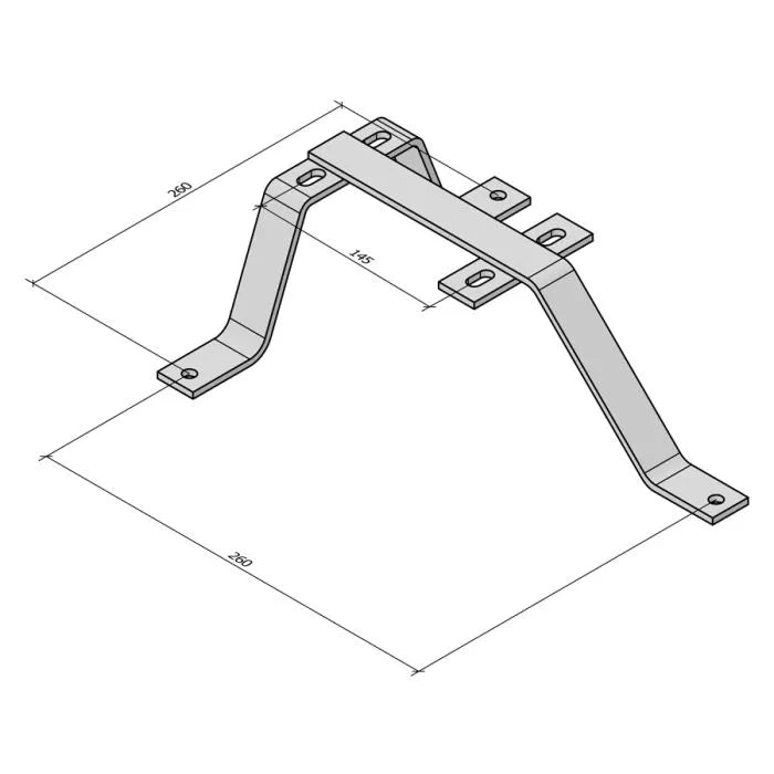3-Leg Wall Mount Bracket 10cm.