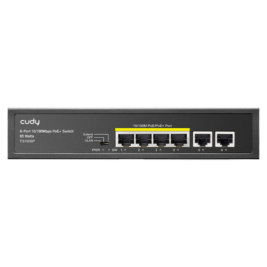 Cudy 6 Port Fast Ethernet 4 PoE 60W Switch