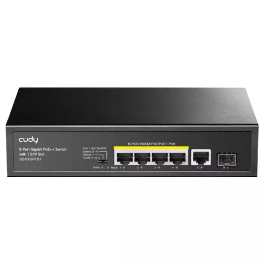 Cudy 5 Port Gigabit 4 PoE 120W 1SFP Switch.