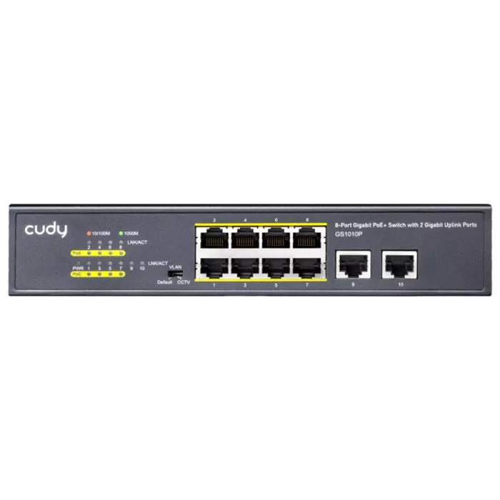 Cudy 10 Port Gigabit 8 PoE 100W PoE Switch.