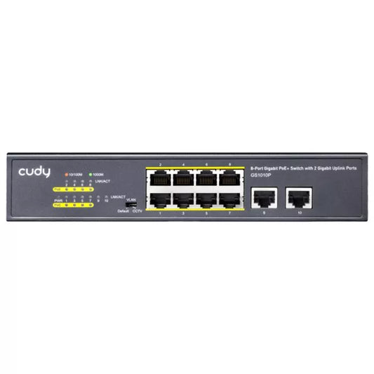 Cudy 10 Port Gigabit 8 PoE 100W PoE Switch.