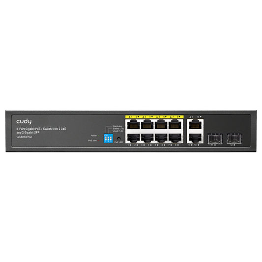 Cudy 8 Port Gigabit PoE 110W 2SFP 2 Gigabit Ethernet Switch
