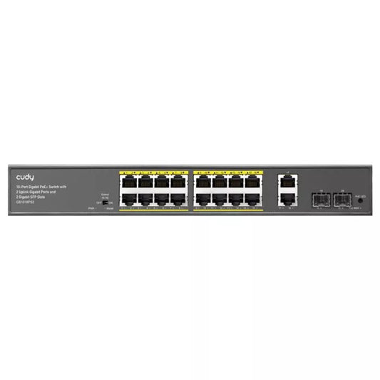 Cudy 16 Port Gigabit PoE 180W 2 Gigabit 2SFP Switch.