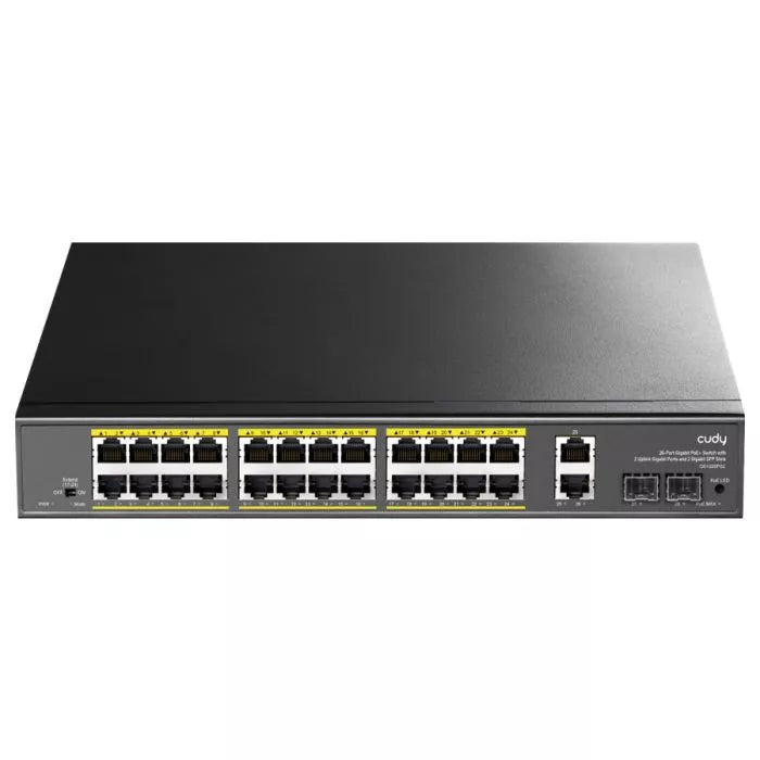 Cudy 24 Port Gigabit PoE 280W 2 Gigabit 2SFP Switch.