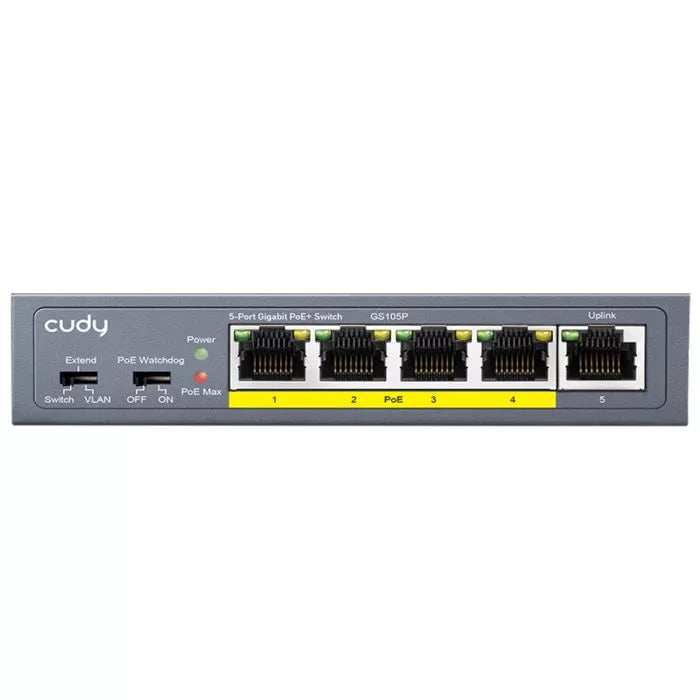 Cudy 5 Port Gigabit 4 PoE 31W Switch.