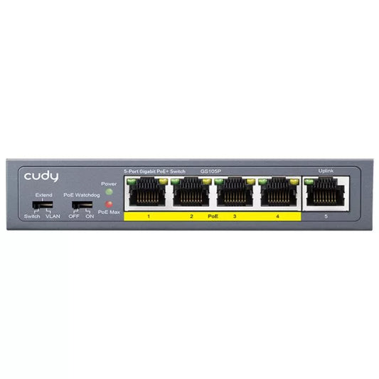 Cudy 5 Port Gigabit 4 PoE 31W Switch.