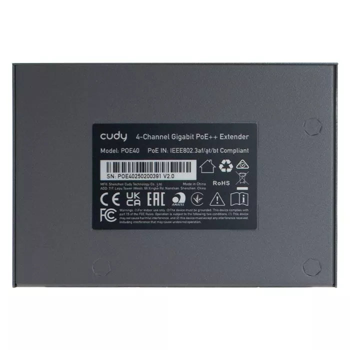 Cudy 4 Port Gigabit PoE 1x PoE Input 60W Switch.
