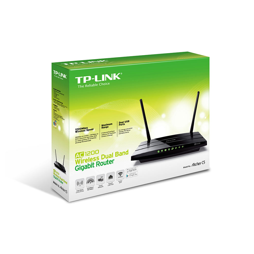 TP-LINK ARCHER C5 | AC1200 WIRELESS DUAL BAND GIGABIT ROUTER