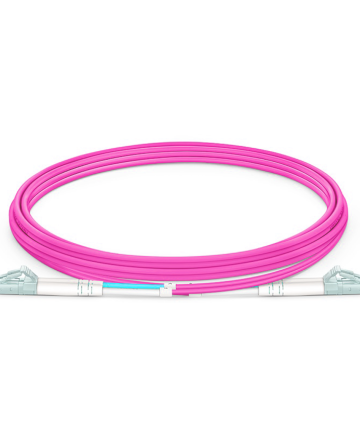 Fiber Patch Cable – LC to LC Multimode OM4 (Violet) 0.5M.